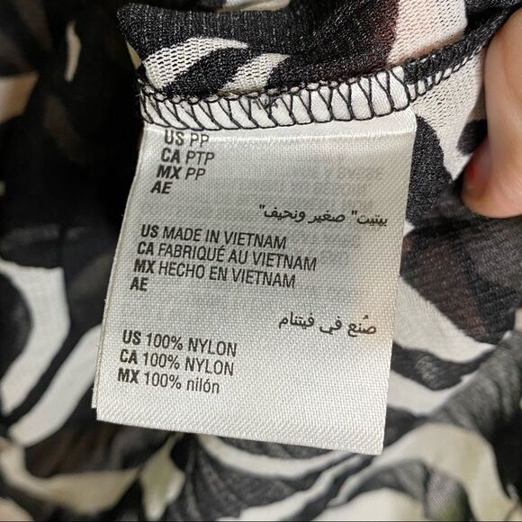 Alfani sheer zebra print Y2K blouse Petite - Picture 6 of 6